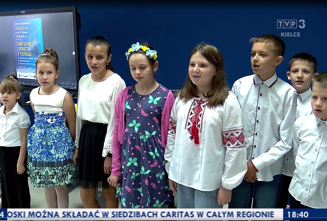 Refugees celebrated Ukrainian Independence Day together with Kielce residents